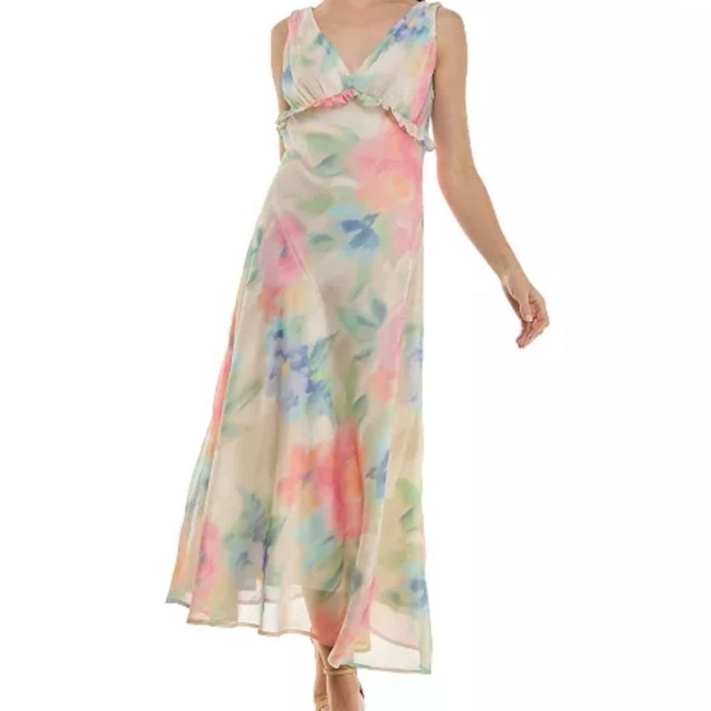 Taylor Pastel Floral Maxi Dress